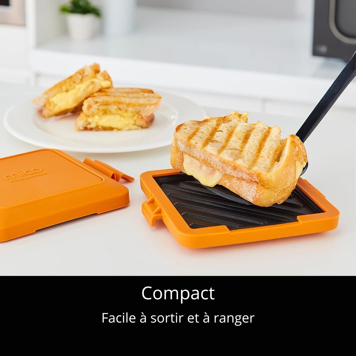 Machine à sandwich grillé au micro-ondes