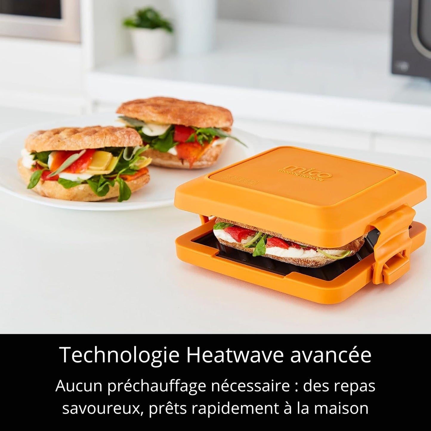 Machine à sandwich grillé au micro-ondes
